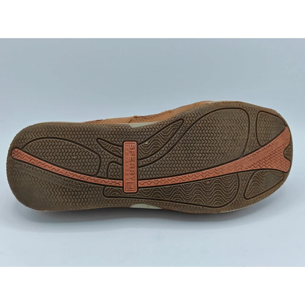 Sperry Top-Sider Sea Kite Sport Moc Mens 11.5 Tan Leather Mesh Boat Shoes